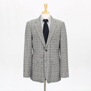 Bespoke 42L Gray Check 2-Button Sport Coat Blazer Jacket O556